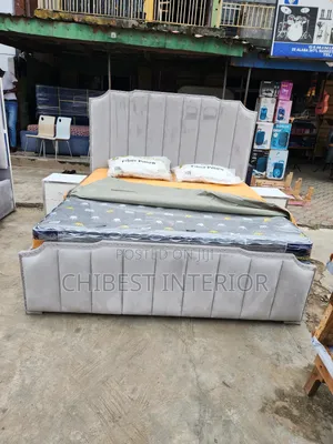 Off-White Six Bed Stand/Frame.