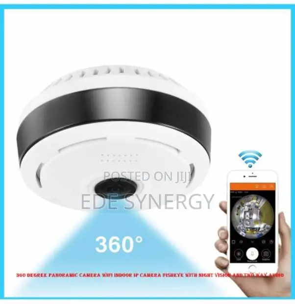 Wi-fi IP Spy Panoramic Camera, Night Vision, Two Way Audio