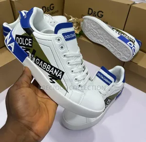 Unisex Dolce and Gabbana Lace Up Sneaks