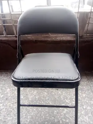 Iron Leather Folding Chair