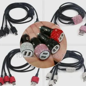 Diamond /Glitters Encrusted Car Phone Charger