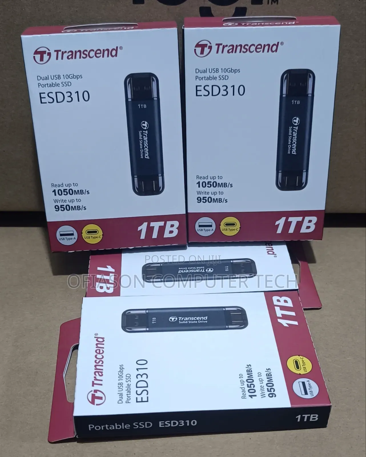 Transcend 1tb Dual Usb 10gbps Portable SSD