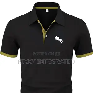 Heat Pressed Polo Shirts With Custom Logos