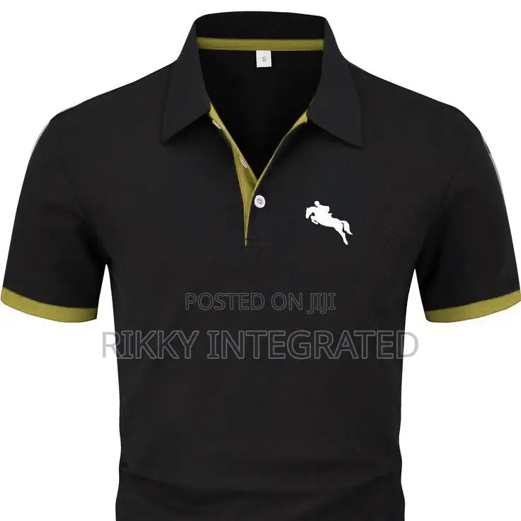 Heat Pressed Polo Shirts With Custom Logos