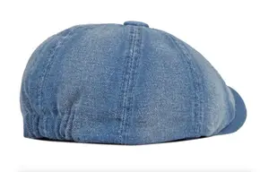 Denim Octagonal Panama Hat Cap