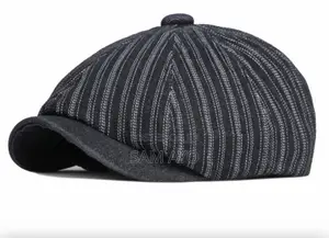 Denim Octagonal Panama Hat Cap