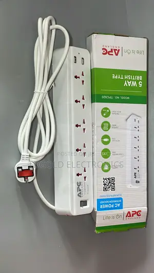 Apc Premium 5-Way Extension Box With 2 Usb Ports