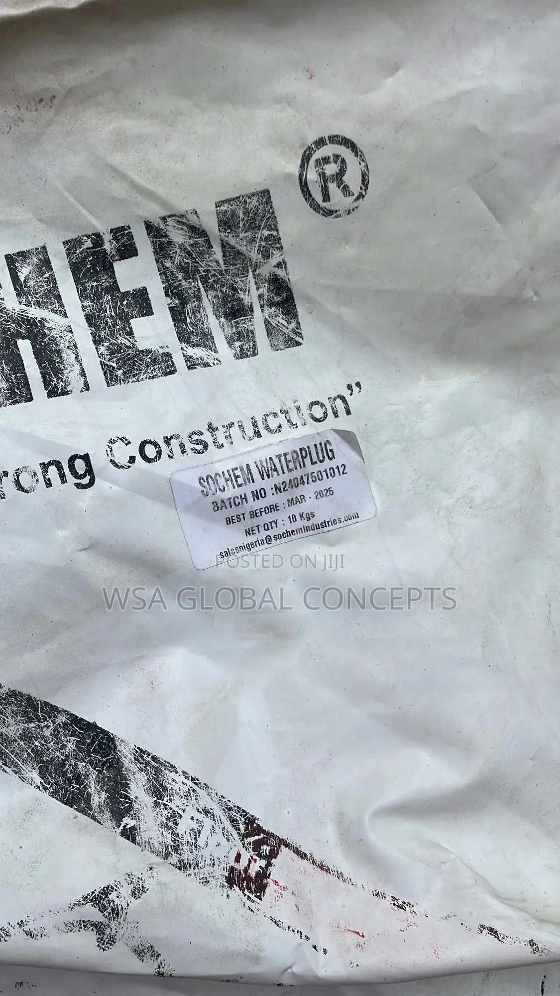 Sochem Waterplug For Strong Construction