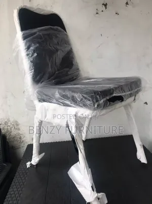 Black Wood Chair With Silver Leg