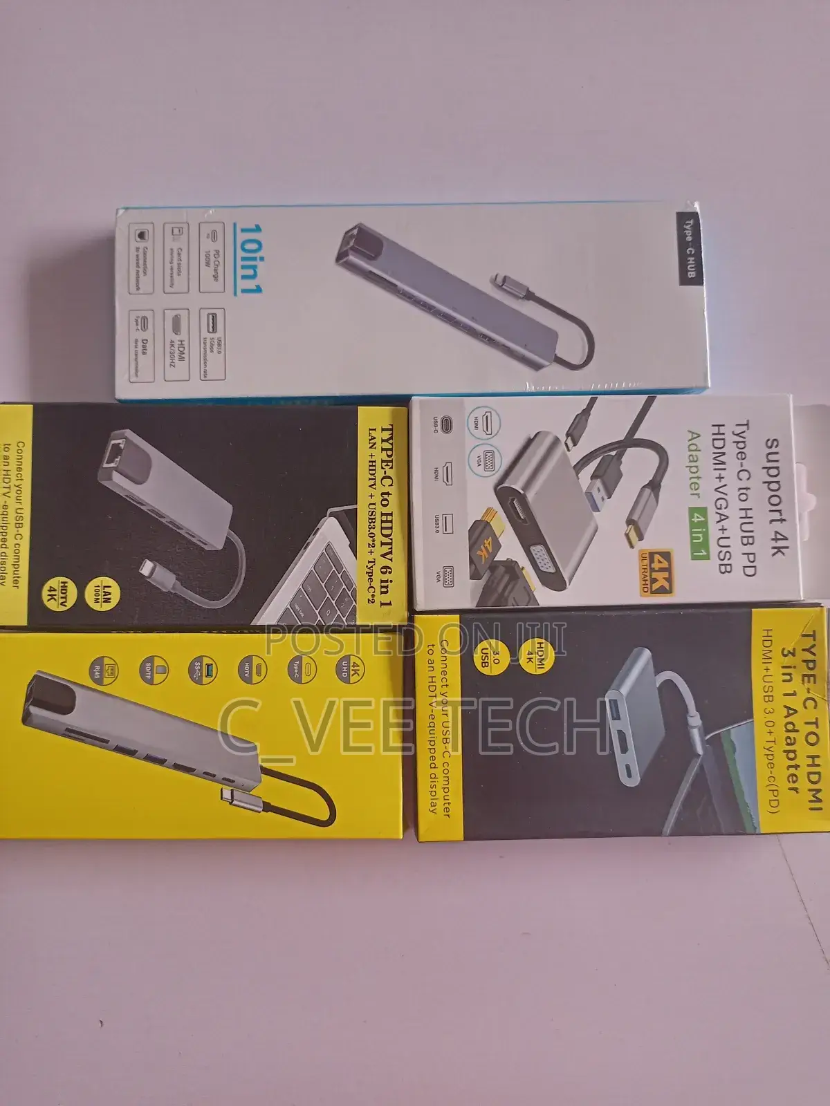 Typc C to HDMI 3,4,6, 8 and 10 Multifunctional Adapter