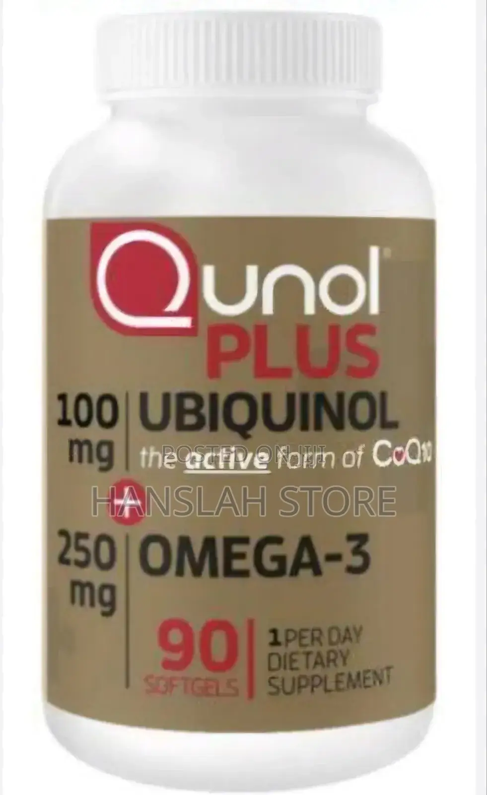 Qunol Plus Ubiquinol 100mg 250mg Omega 3