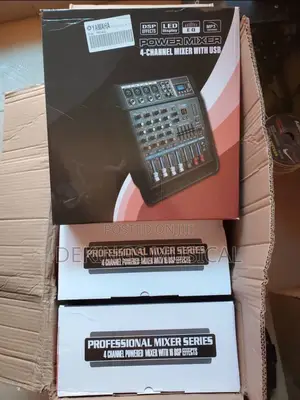 Four 4 Channels Powered Mixer Amplifier USB/BT