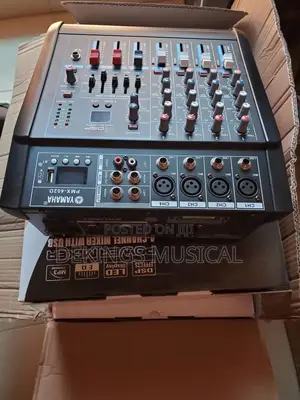 Four 4 Channels Powered Mixer Amplifier USB/BT