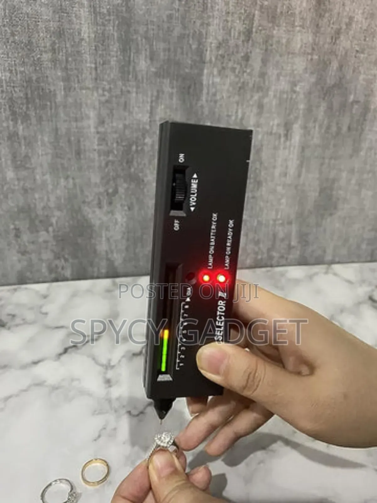 High Accuracy Diamond Tester Pen With 60x LED Magnifying