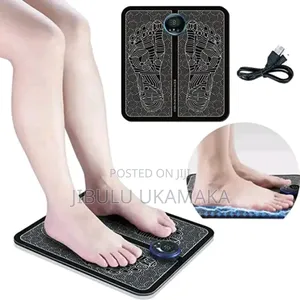 EMS Electric Foot Massager Pad Muscle Stimulator LCD Mat