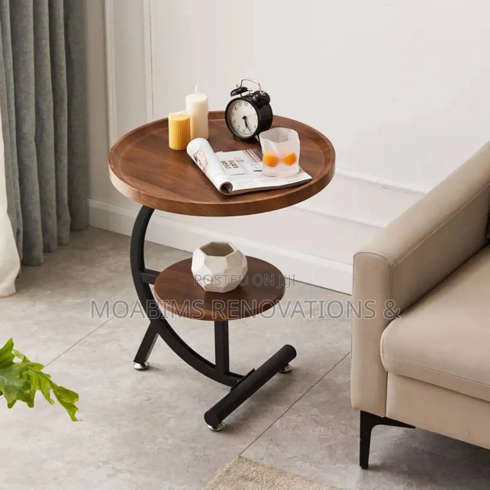 Modern Quality Marble Wood Side Stool MDF