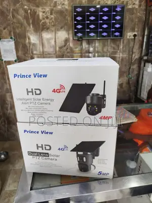 Intelligent Solar Energy Alert PTZ Dual Lense Camera