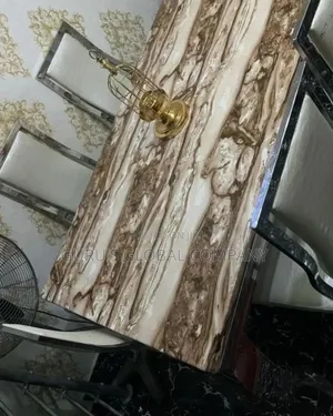 6 Seaters Foreign Dining Set Marble Top