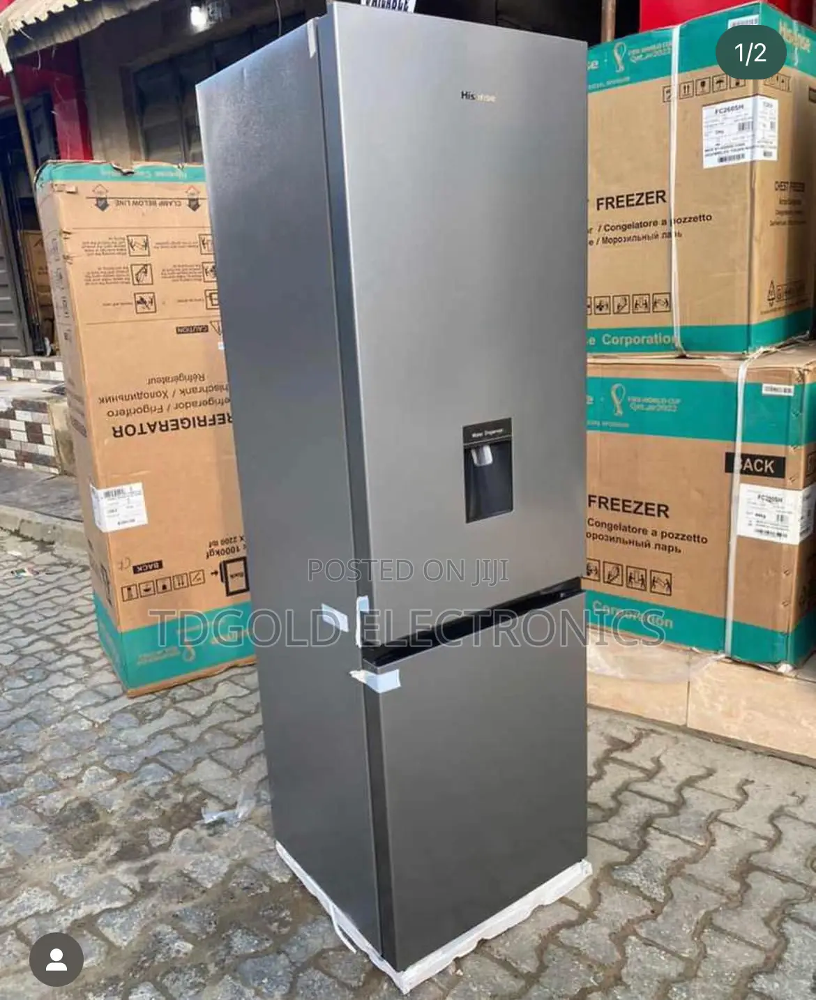 Hisense 285L Bottom Freezer With Dispenser