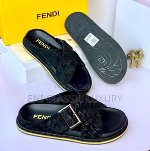 New Trend Luxury Men's Outfits Fendi Slippers