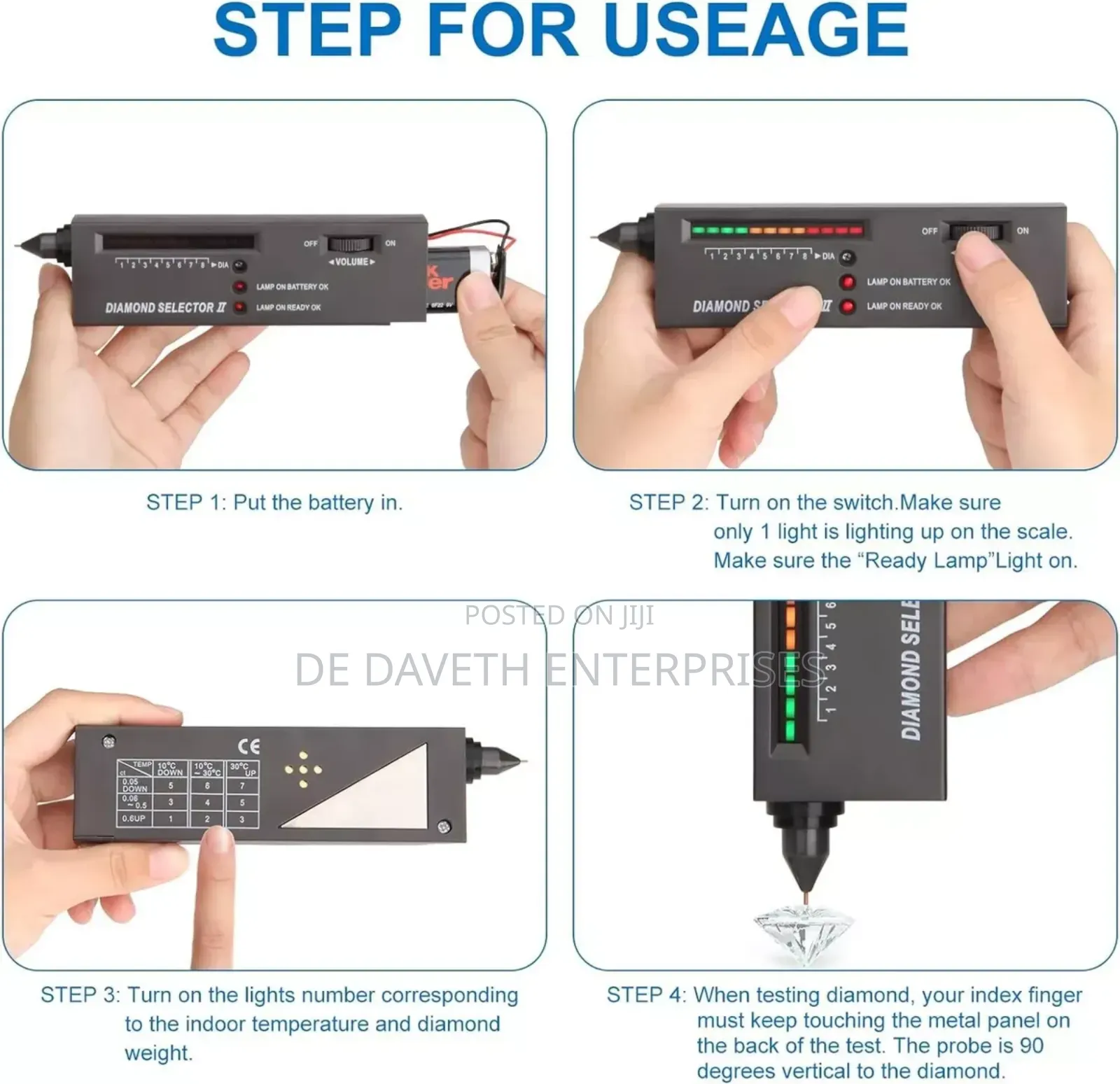 Professional Diamond Tester Pen Selector
