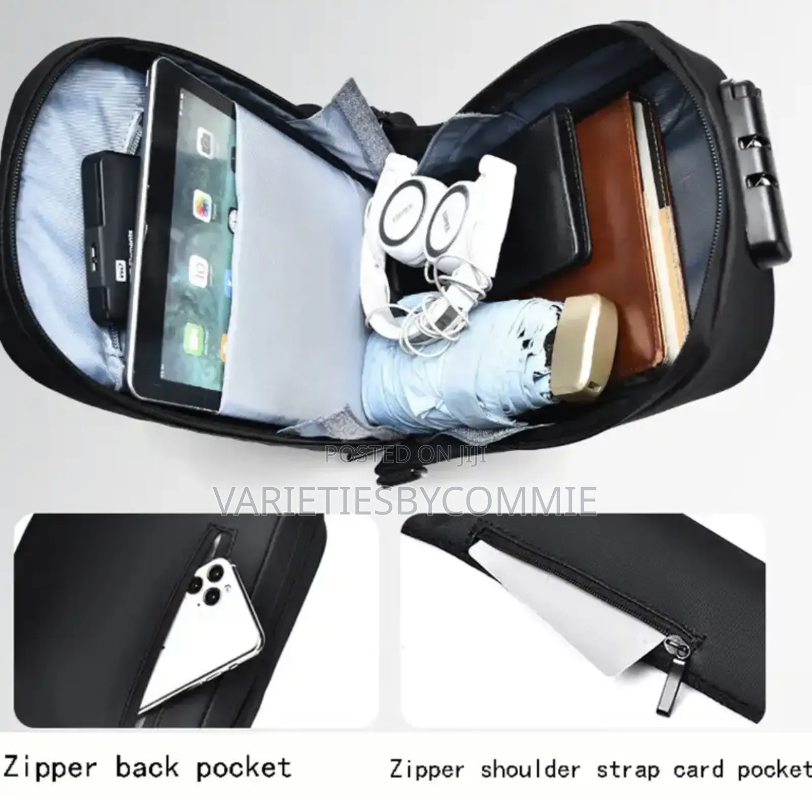 Anti Theft Cross Body Sling Bag