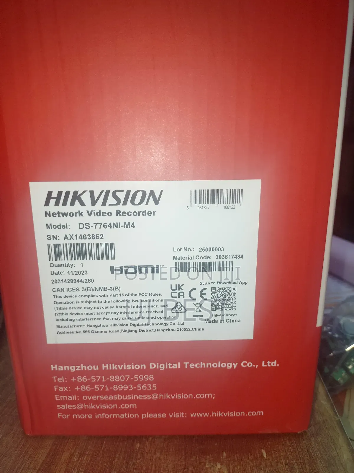 64ch NVR Hikvision Ds-7764ni-M4 |1.5u NVR