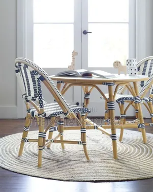 Handwoven Rattan Bistro Chairs