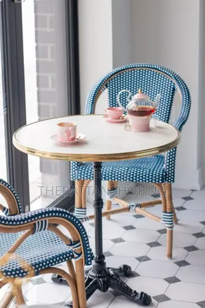 Handwoven Rattan Bistro Chairs