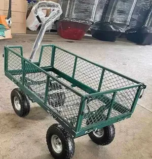 Basket Trolley , Garden Trolley With Four Tyres Standard