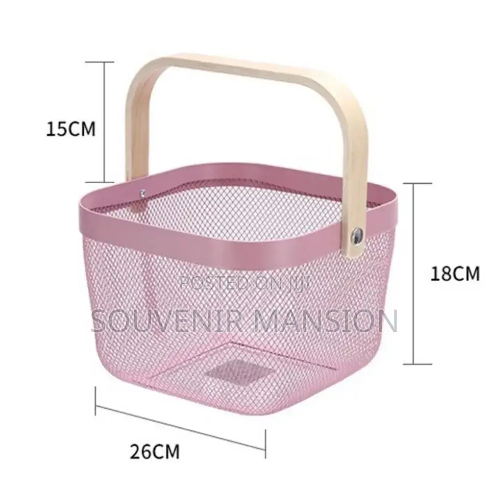 Metal Mesh Storage Basket