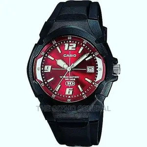 Casio MW600F-4AV Men's Black Sport Withred Dial Medium Watch