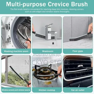 2pcs Hard-Bristled Crevice Cleaning Brush