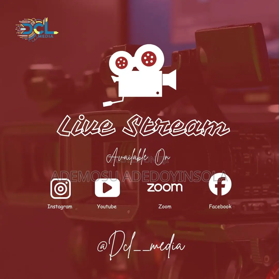 Live Streaming Services in Ikeja Other Services, Ademosu Adedoyinsola