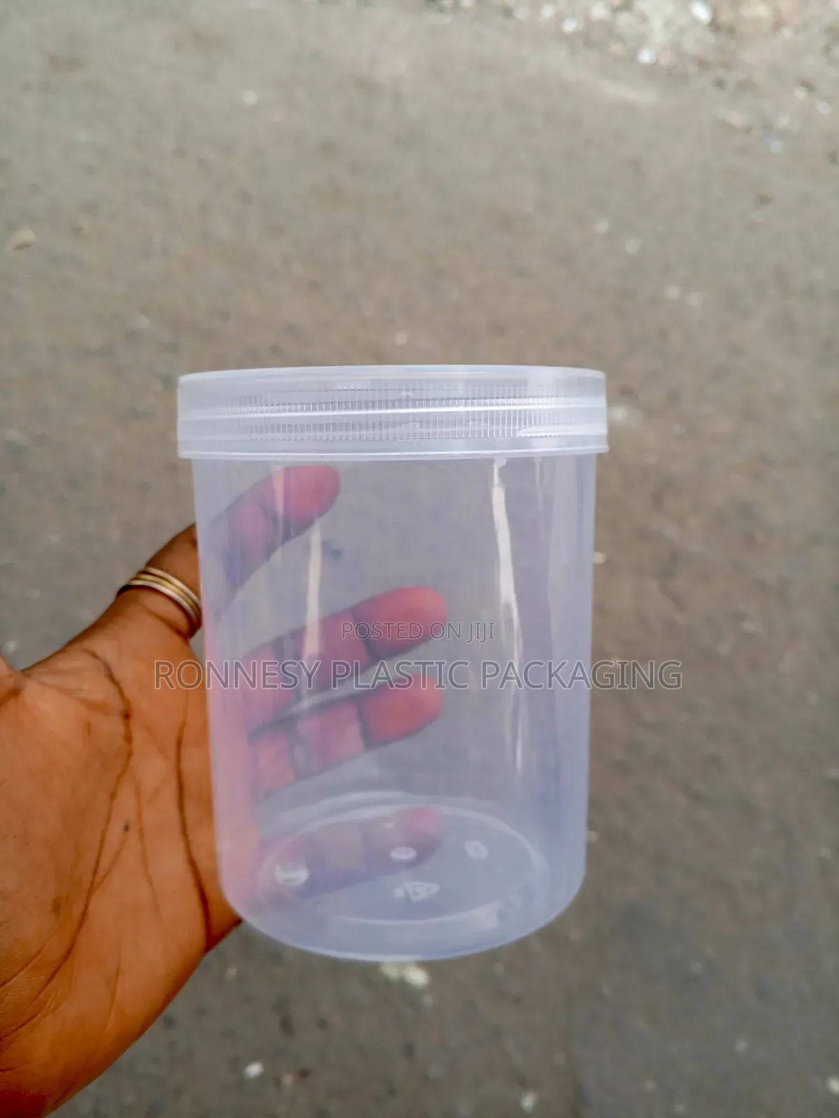500g Transparent Plastic Container Jar