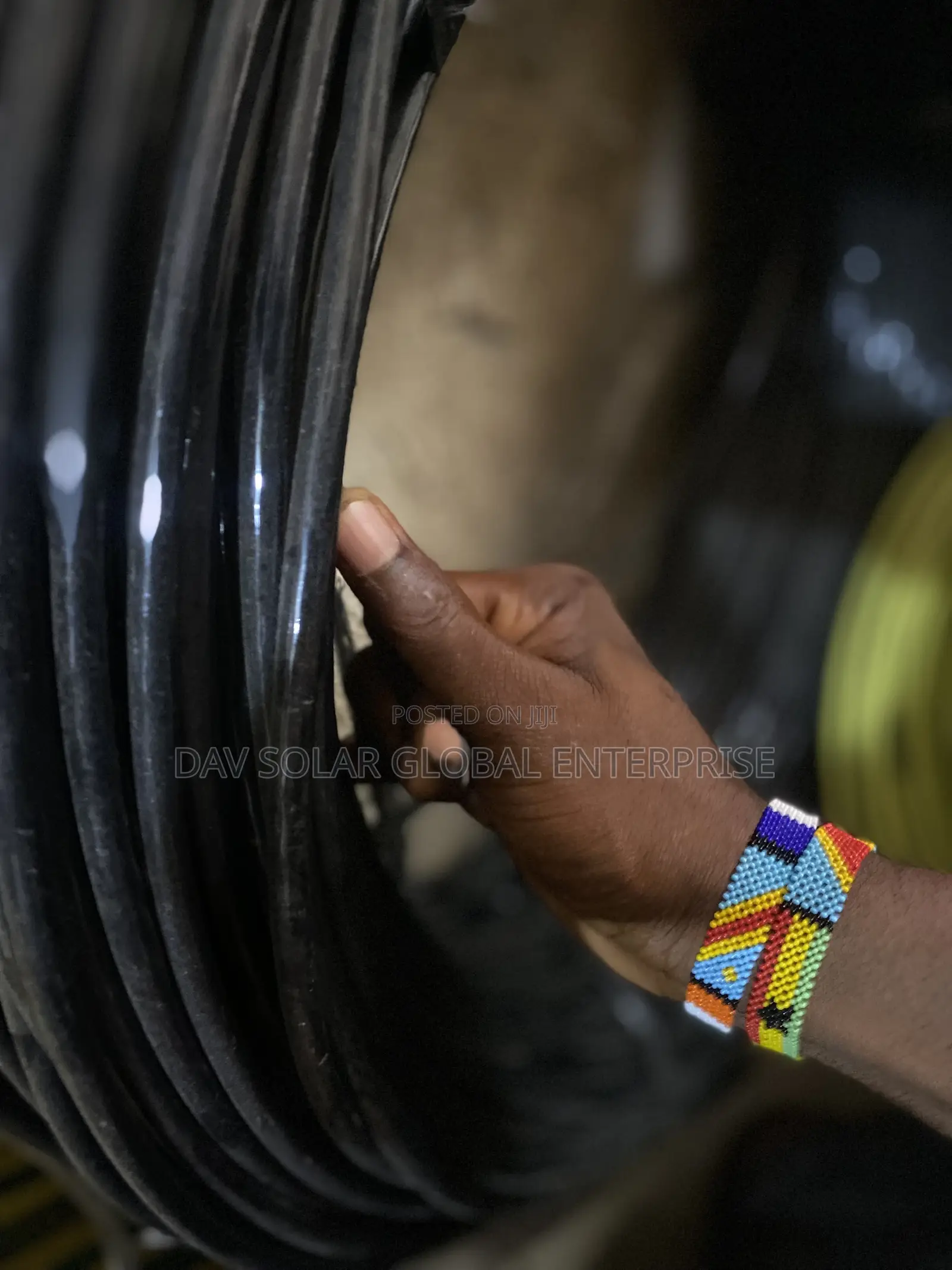 25mmx1 Black Cable