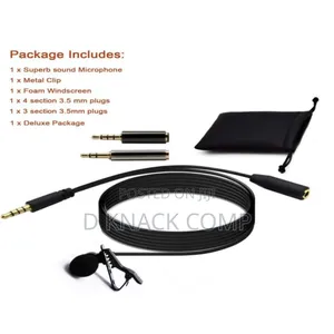 Professional Clip Lavalier Microphone for Smartphone