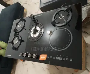 Optimized 4 Gas +1 Electric Polystar Built-in Gas Hob