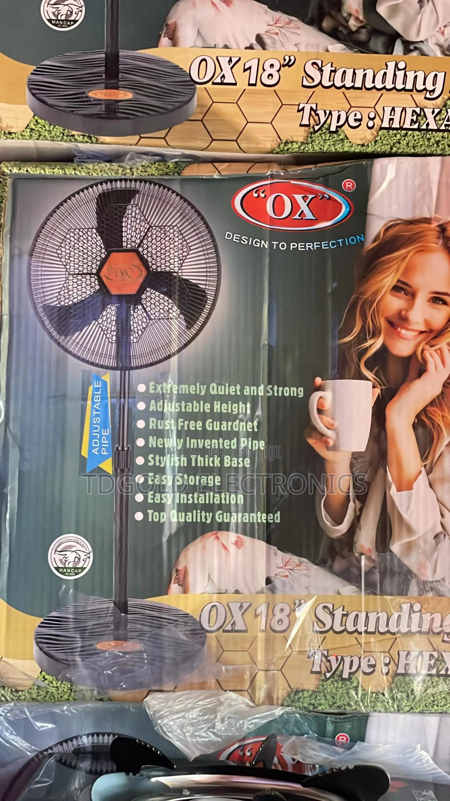 Hexa Standing Fan 18 Inchs