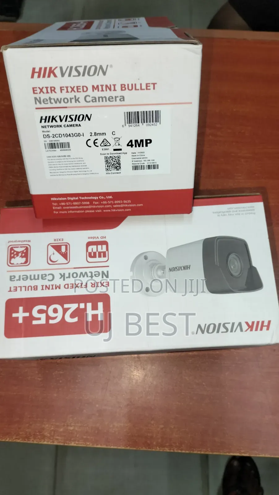 Hikvision Ds-2cd1043g0-I 4mp Bullet Ip Camera With