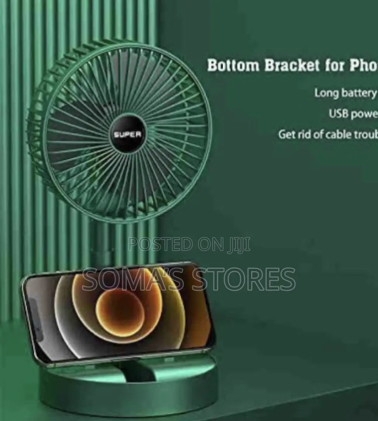 Rechargeable Folding Storage Fan