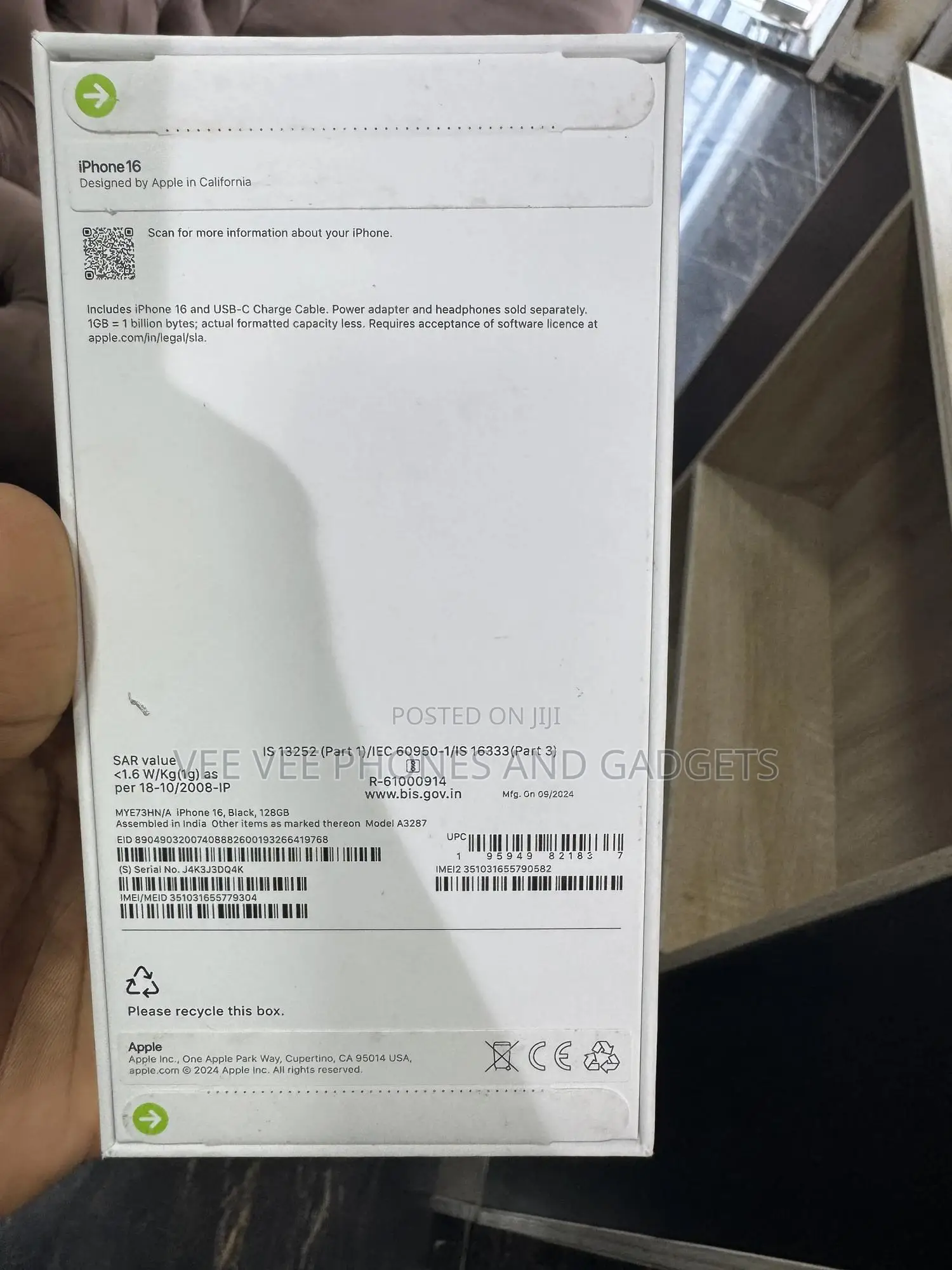 New Apple iPhone 16 Pro Max 256 GB Blue