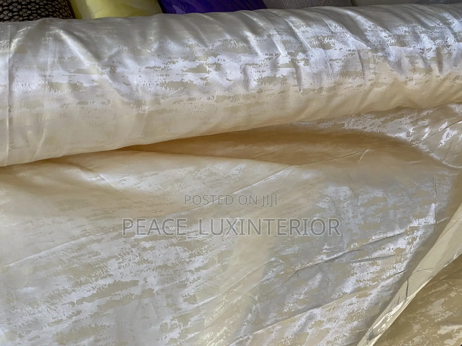 Cream Curtain Fabric