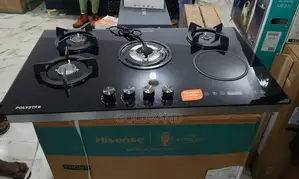Stainless Steel 4 Gas +1 Electric Polystar Built-in Gas Hob
