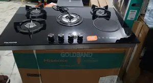 High Performance 4 Gas +1 Electric Polystar Built-in Gas Hob