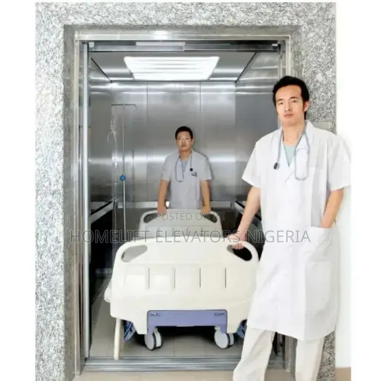 Inside Hospital Elevator