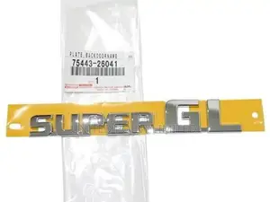 Super GL Emblem Hiace