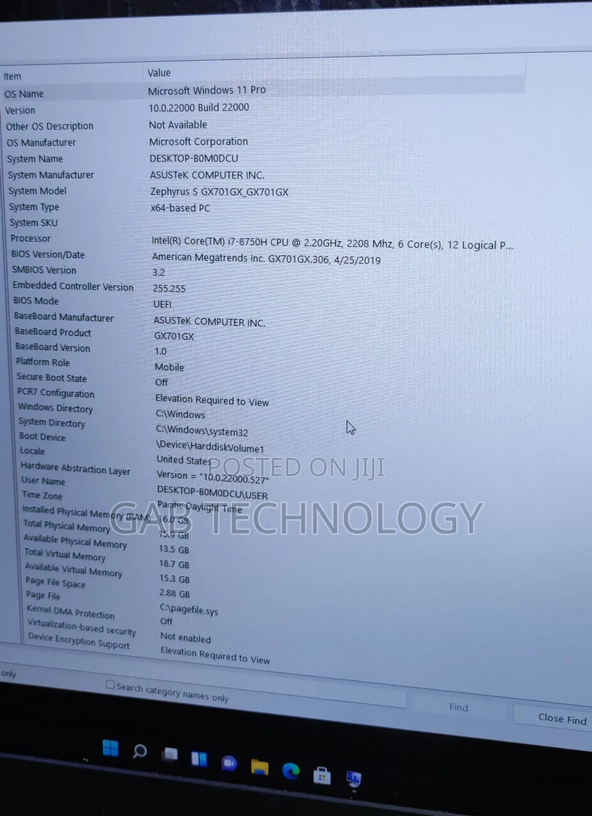 Laptop Asus ROG Zephyrus S GX701 16GB Intel Core I7 SSD 1T