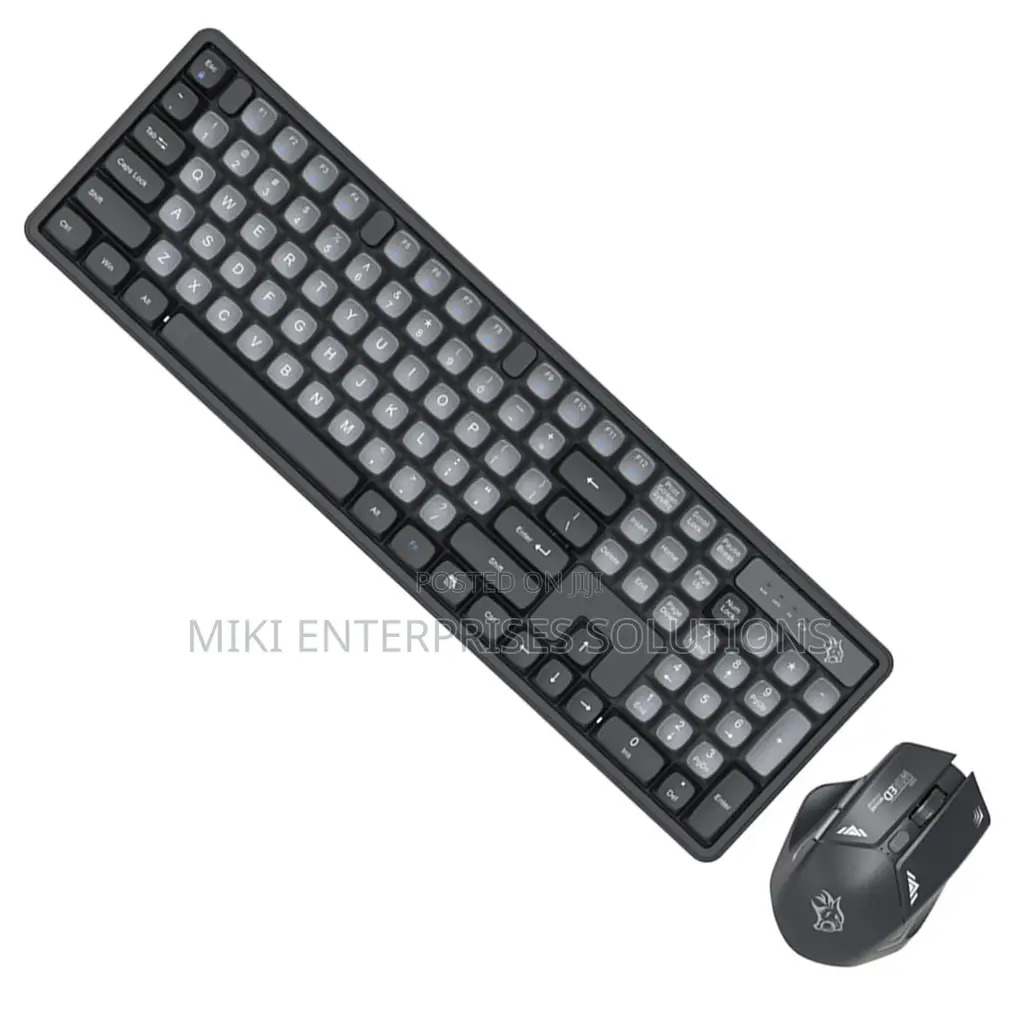 Porodo Gaming PDX225 Wireless Keyboard Mouse Set Black