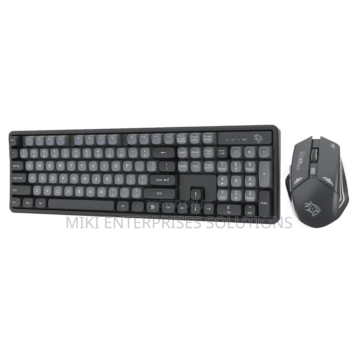 Porodo Gaming PDX225 Wireless Keyboard Mouse Set Black